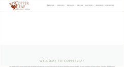 Desktop Screenshot of copperleafspa.com